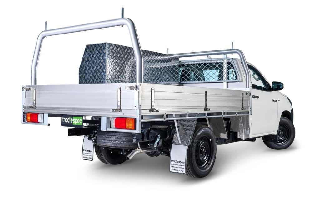 back view of a ute with a tray