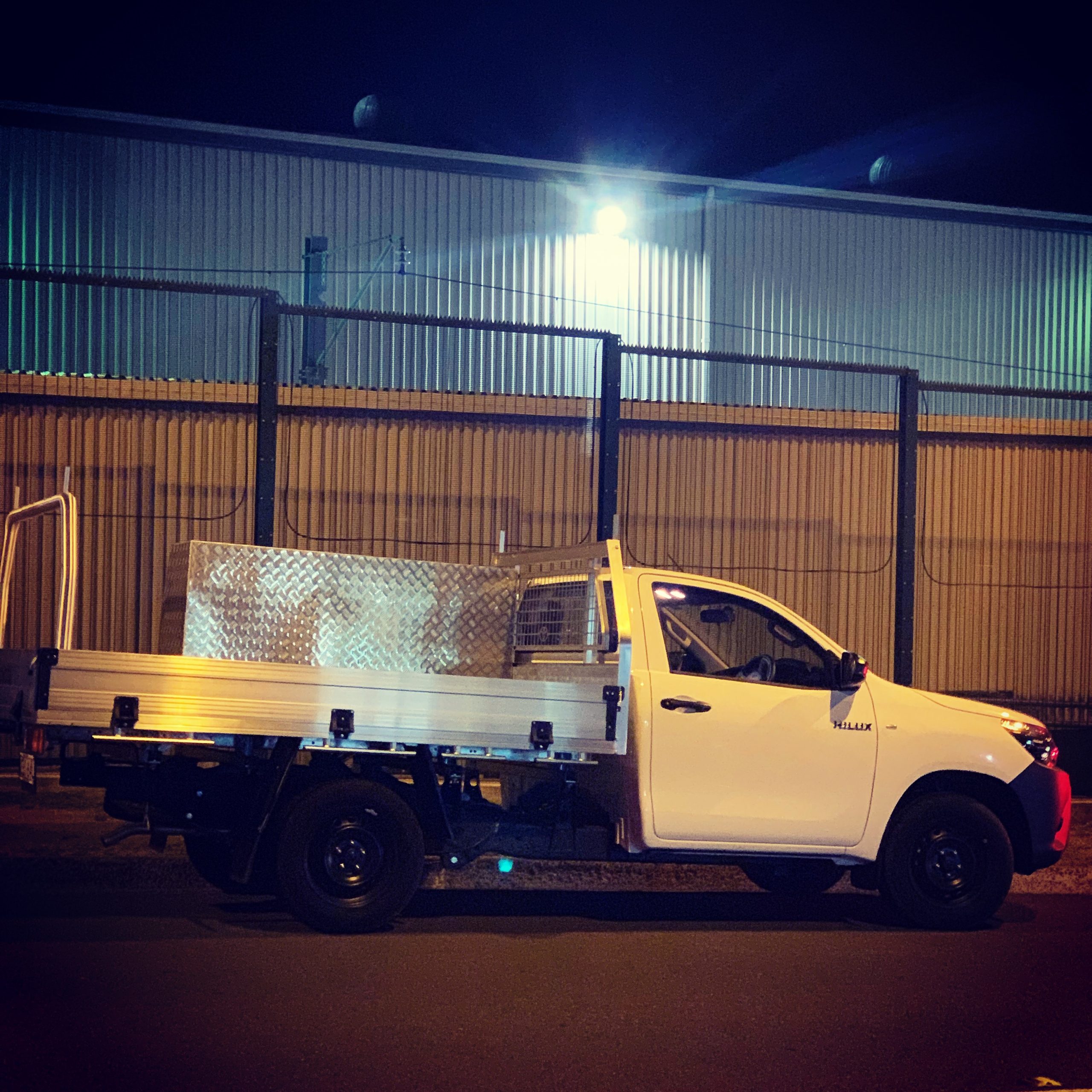 Toyota hilux workmate on sale rear ladder rack