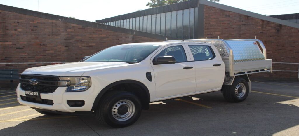 next gen ford ranger with ute tray and toolbox